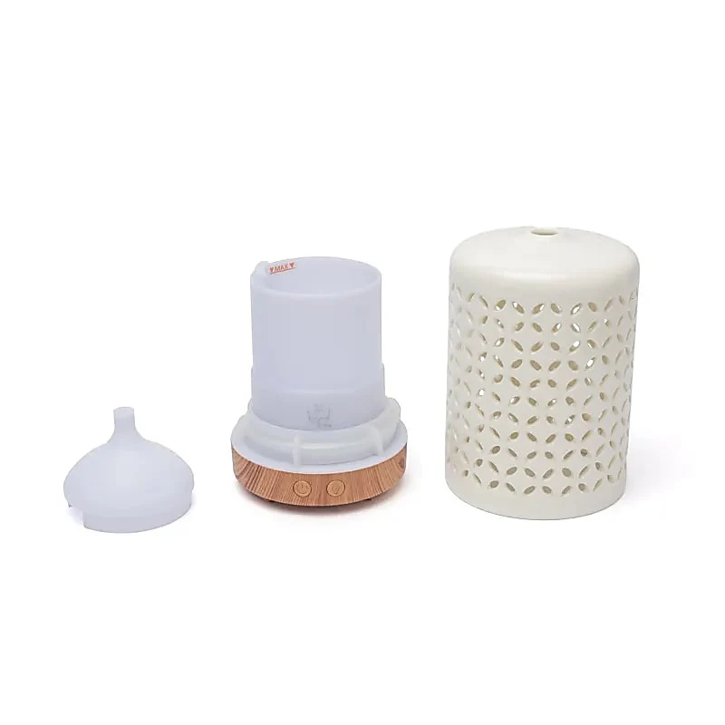 Diffuseur Brume Ultrasonique Fleur de Vie céramique USB – Image 2