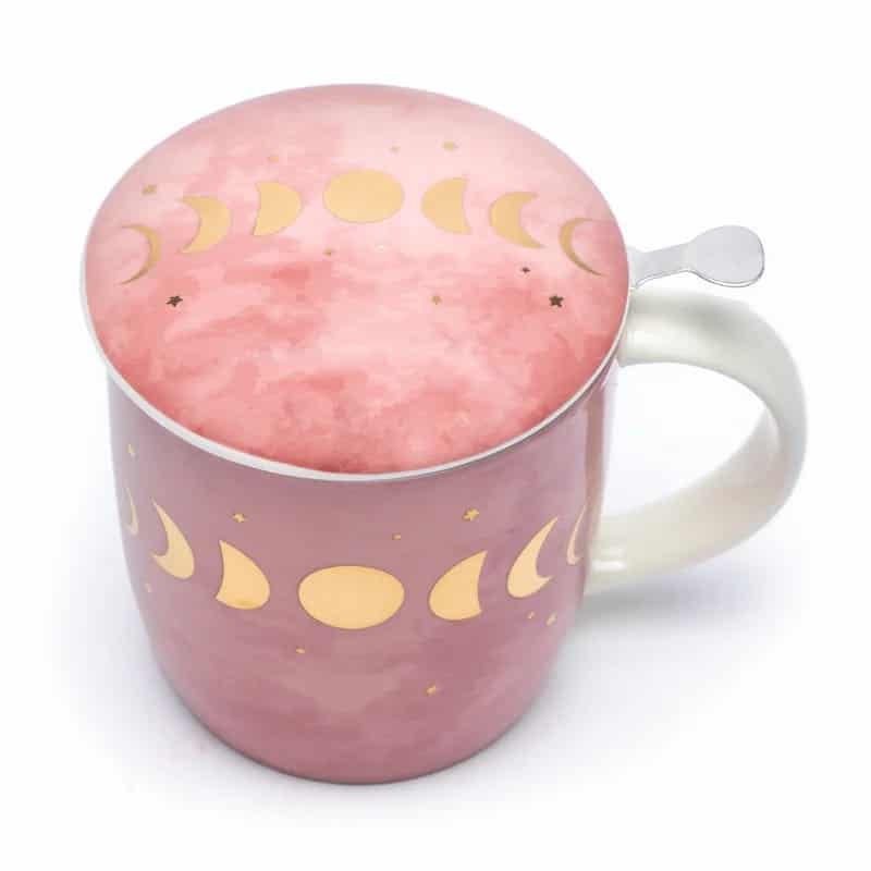 Boîte cadeau Tasse Infuseur à Thé Phases de Lune 400ml – Image 2