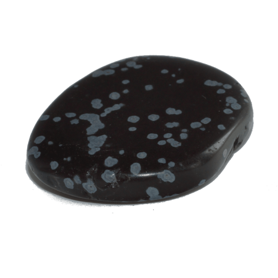 Obsidienne Neige Pierre Plate