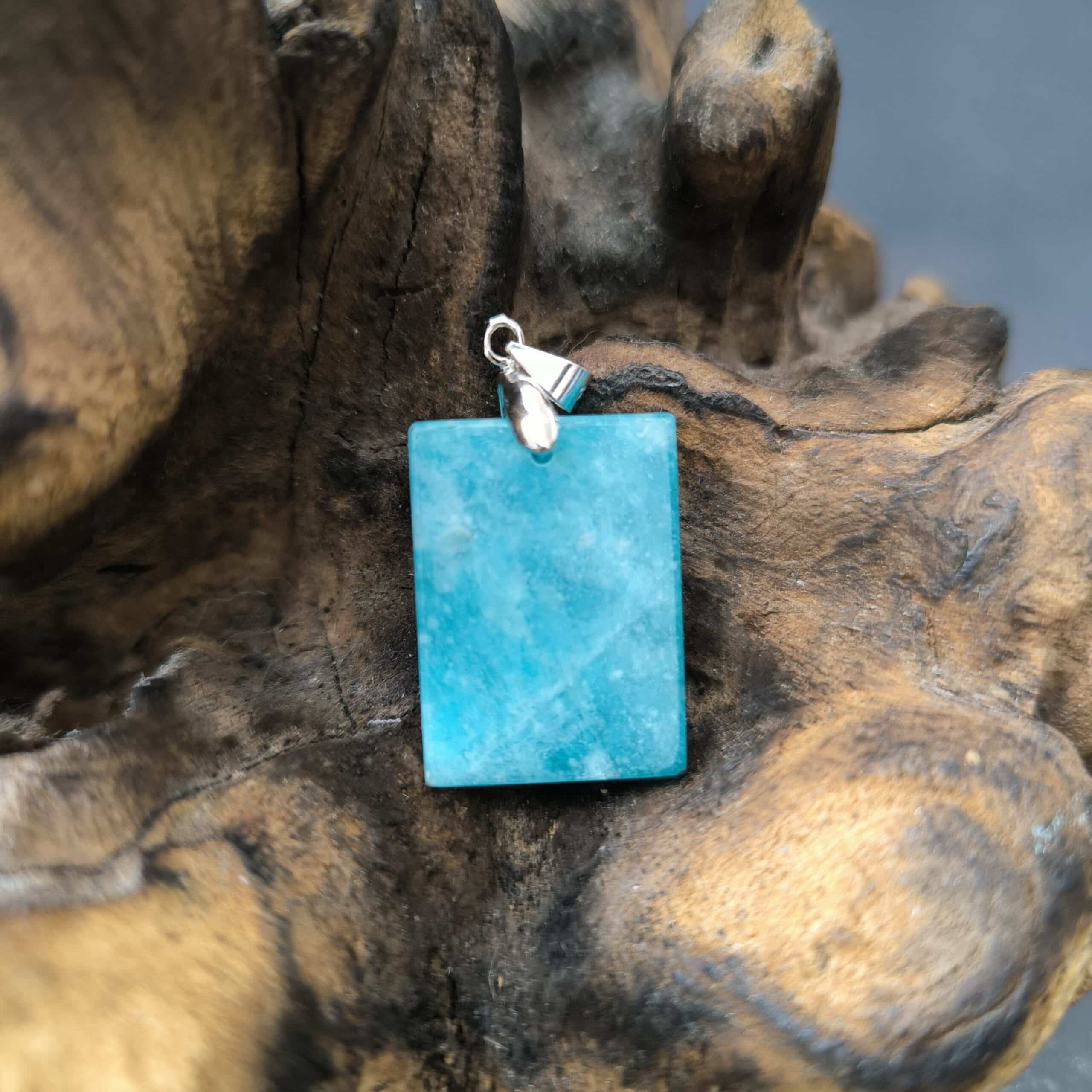 Pendentif Amazonite Bélière Argent réf 5529 – Image 2