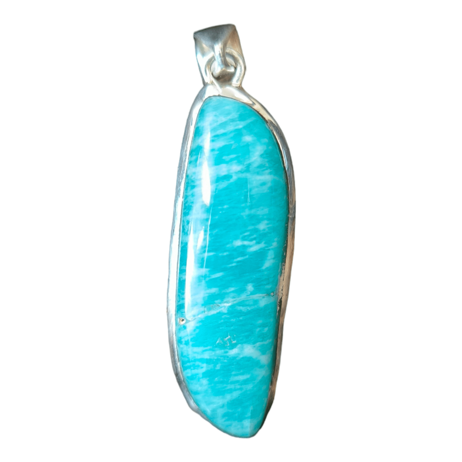 Pendentif Amazonite Monture Argent 925 réf 5453b – Image 3