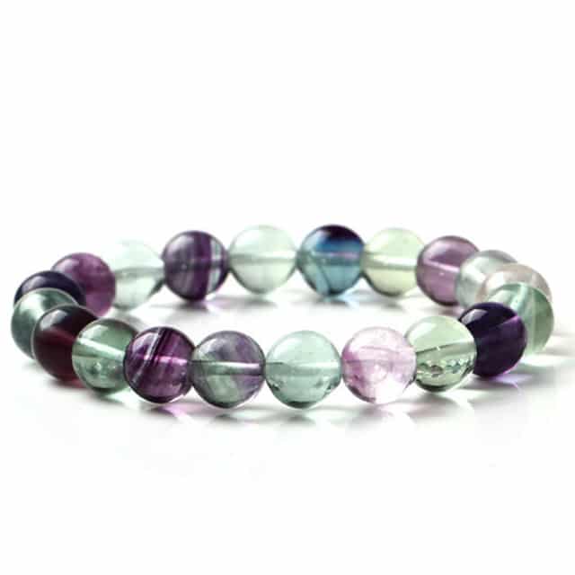 Bracelet Fluorite Multicolor 8mm