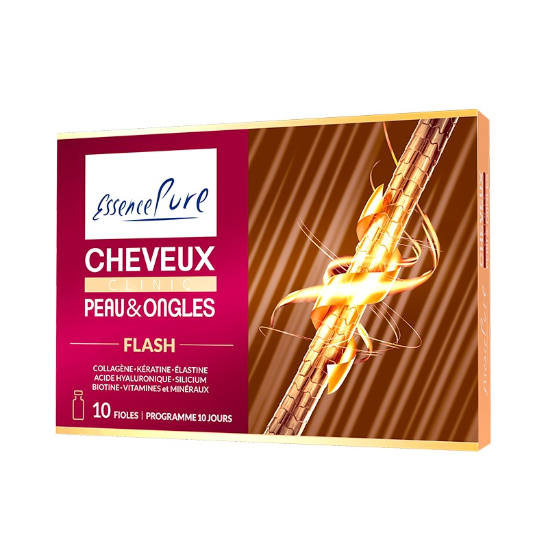CHEVEUX PEAU ONGLES FLASH - 10 FIOLES