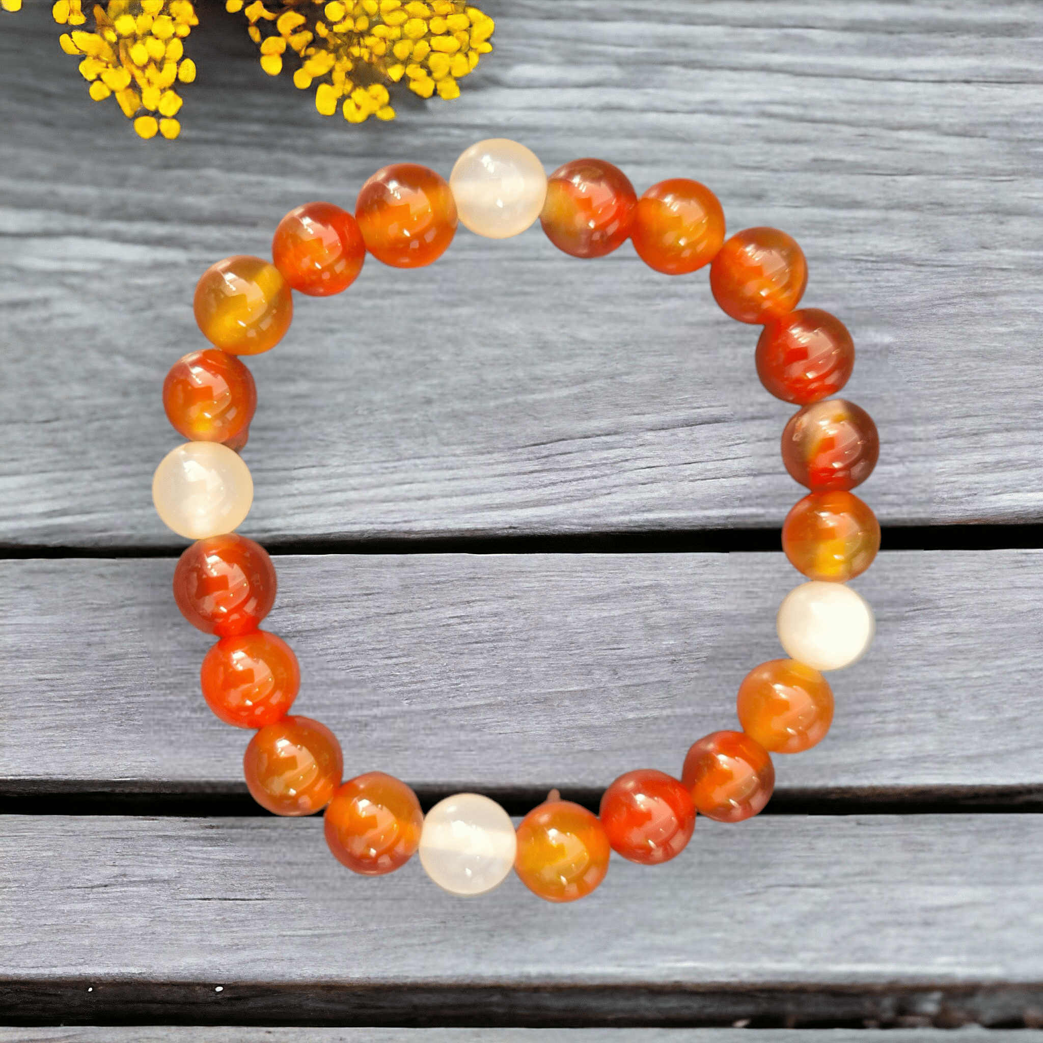 Bracelet Cornaline 8mm