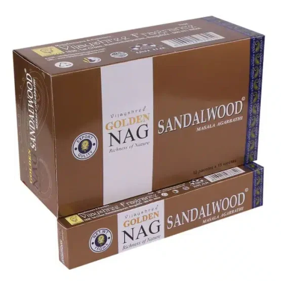 L’encens Nag Golden SANDALWOOD bâtonnets