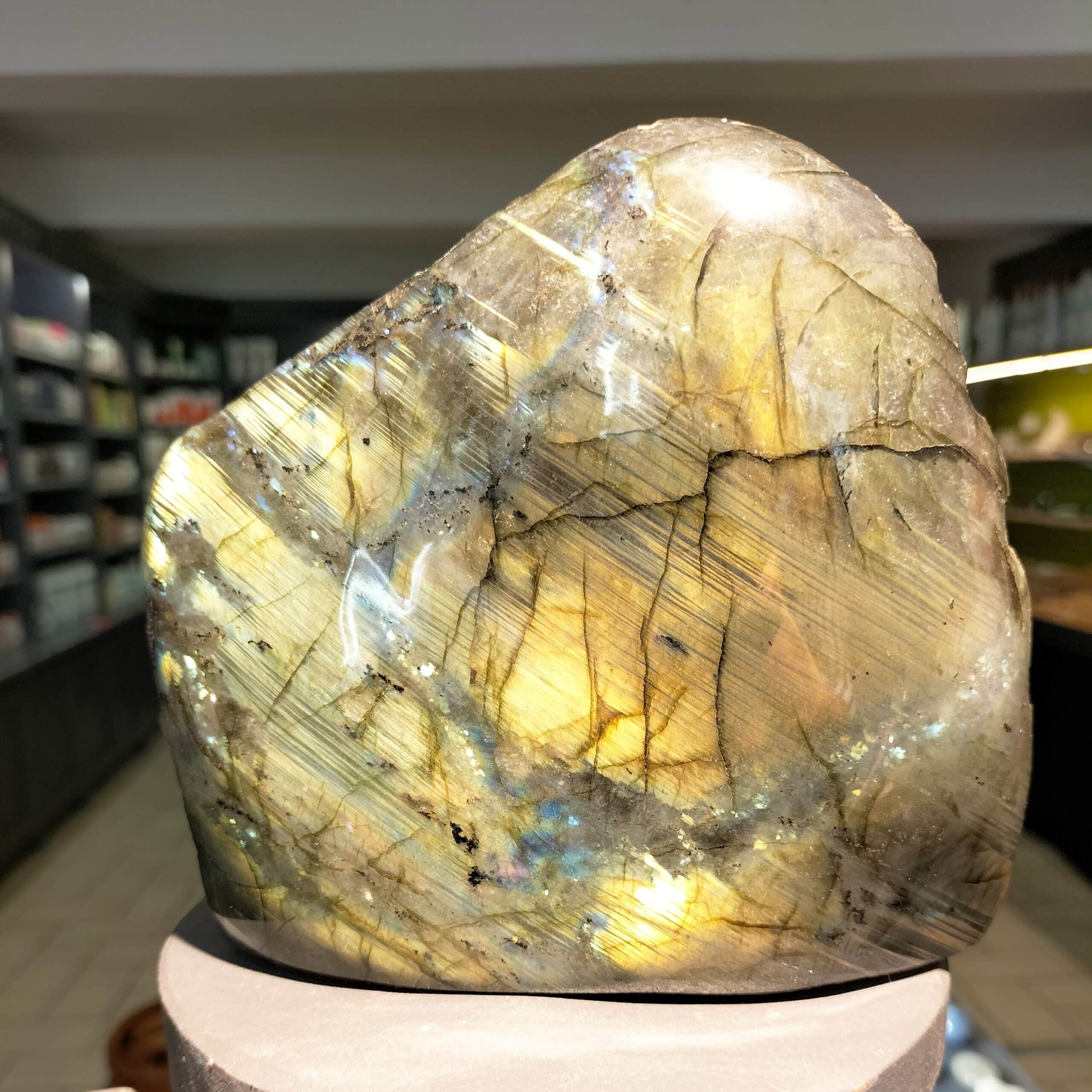 Labradorite 1 face polie 1512gr ref 4895
