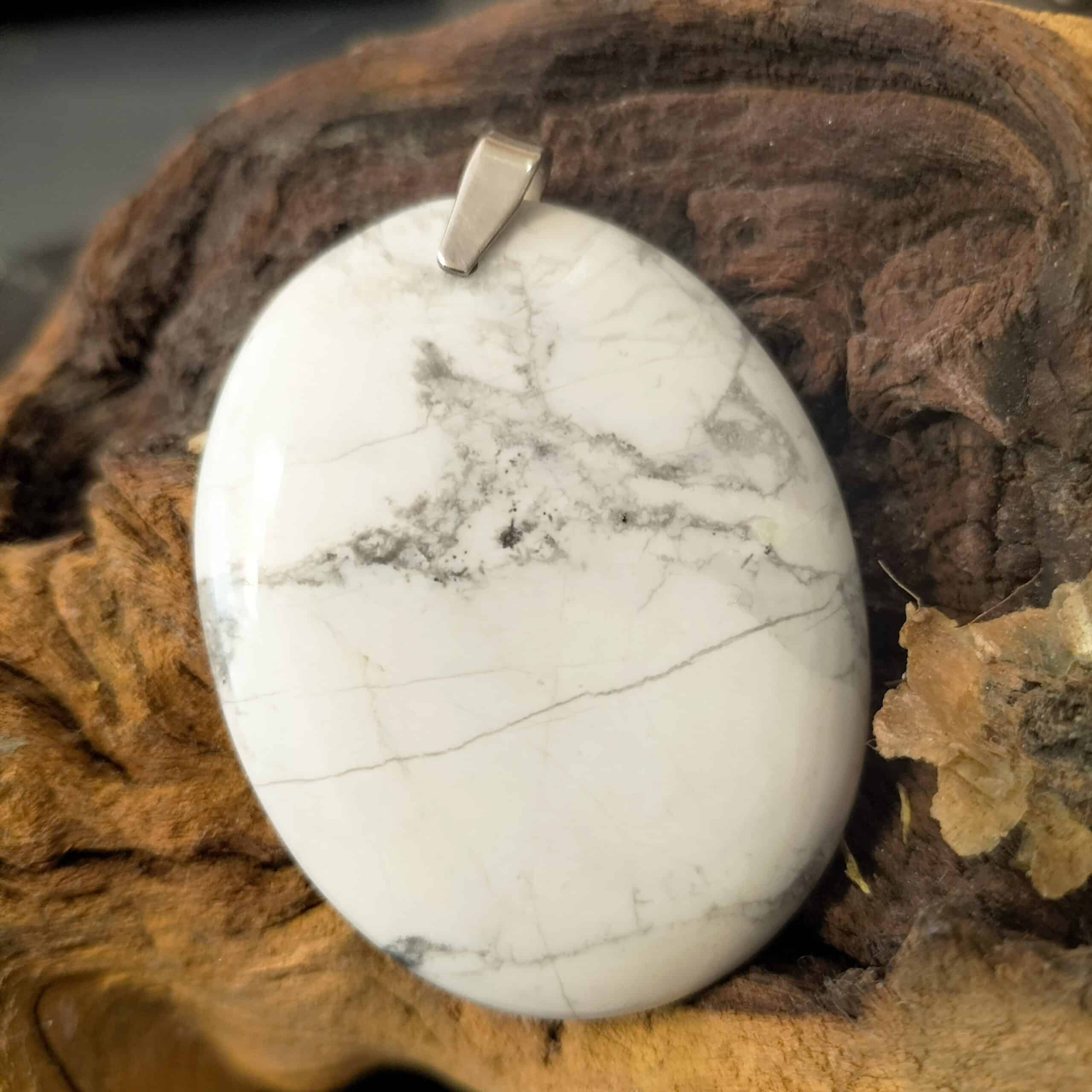 Pendentif Howlite ref 4376
