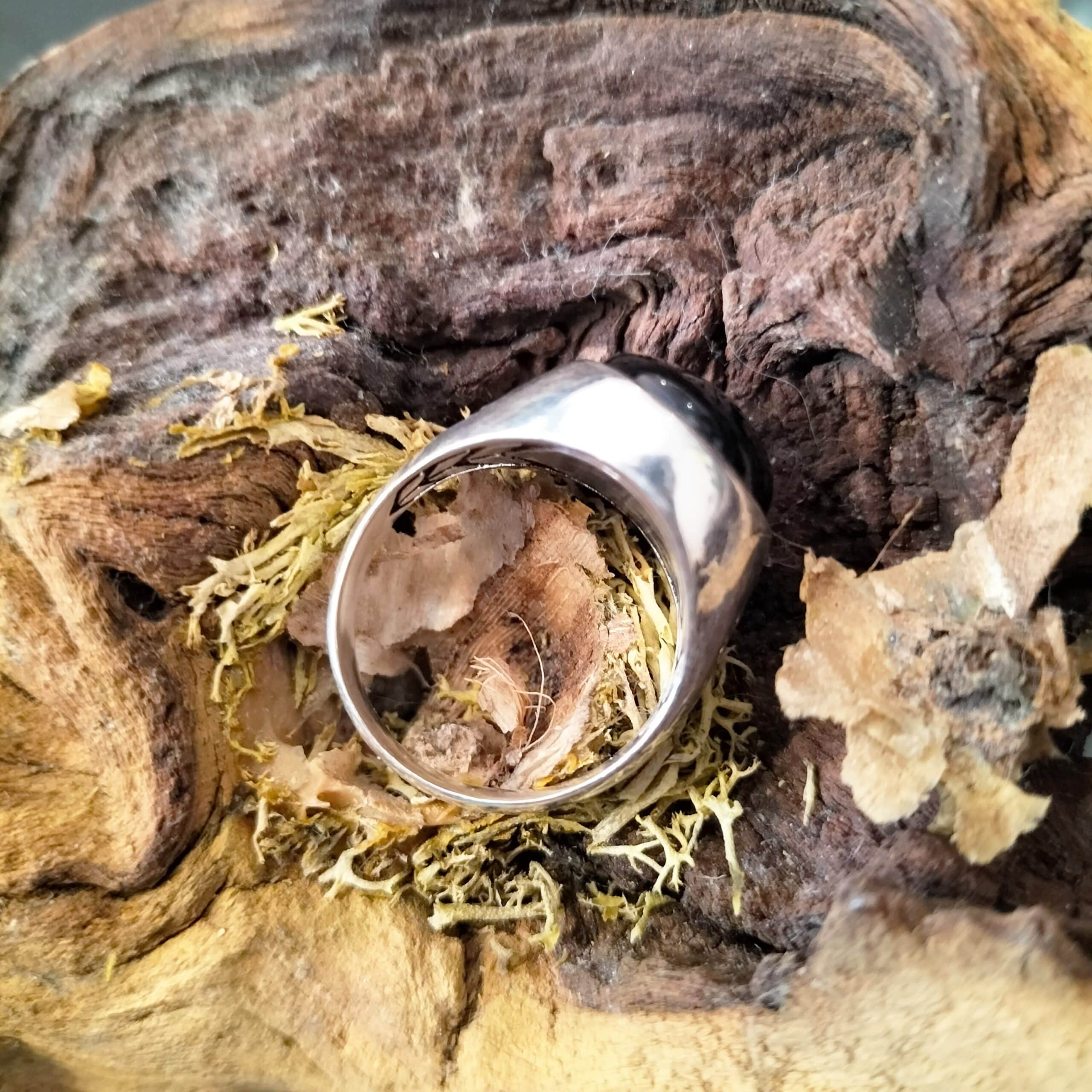 Bague Homme Onyx taille 59 Argent – Image 3