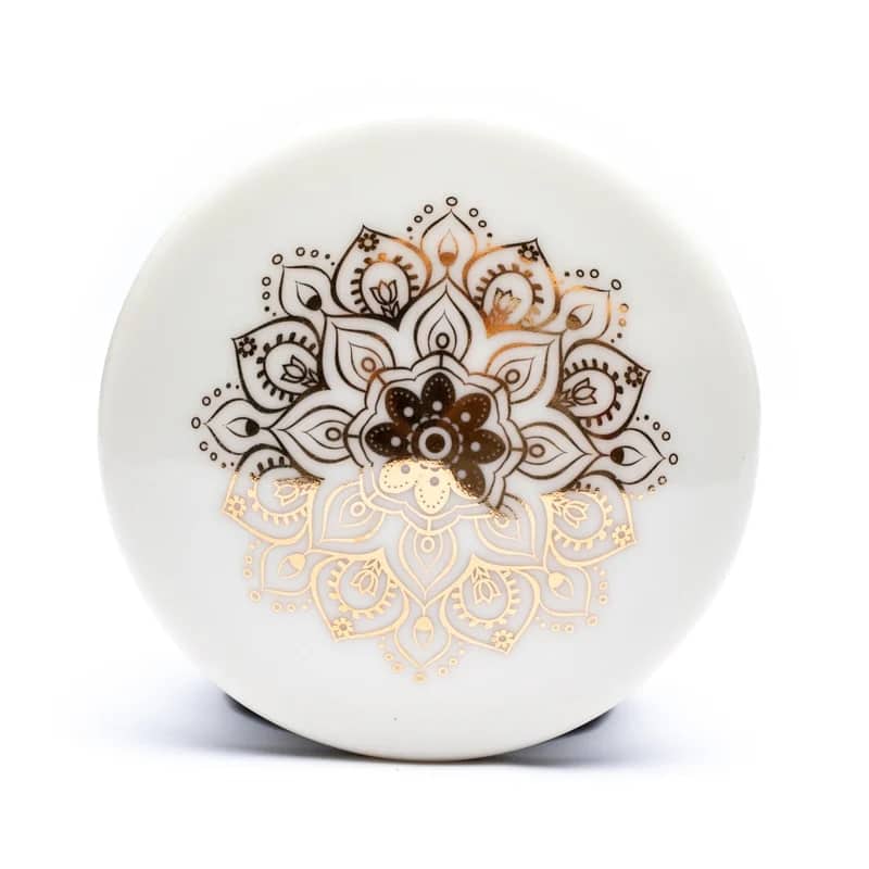 Boîte cadeau Tasse Infuseur à Thé Mandala blanc 400ml – Image 2
