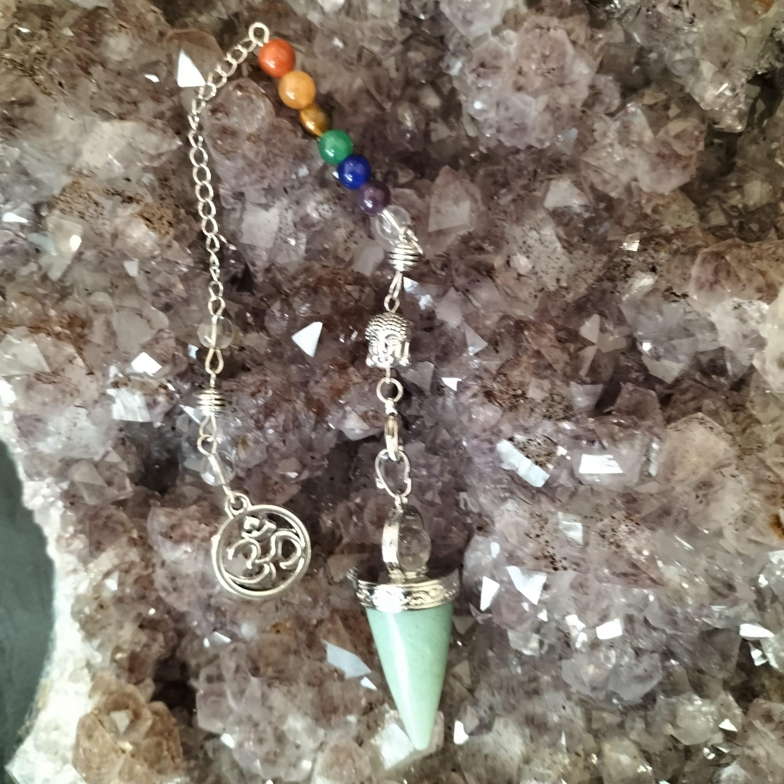 Pendule goutte Aventurine Verte