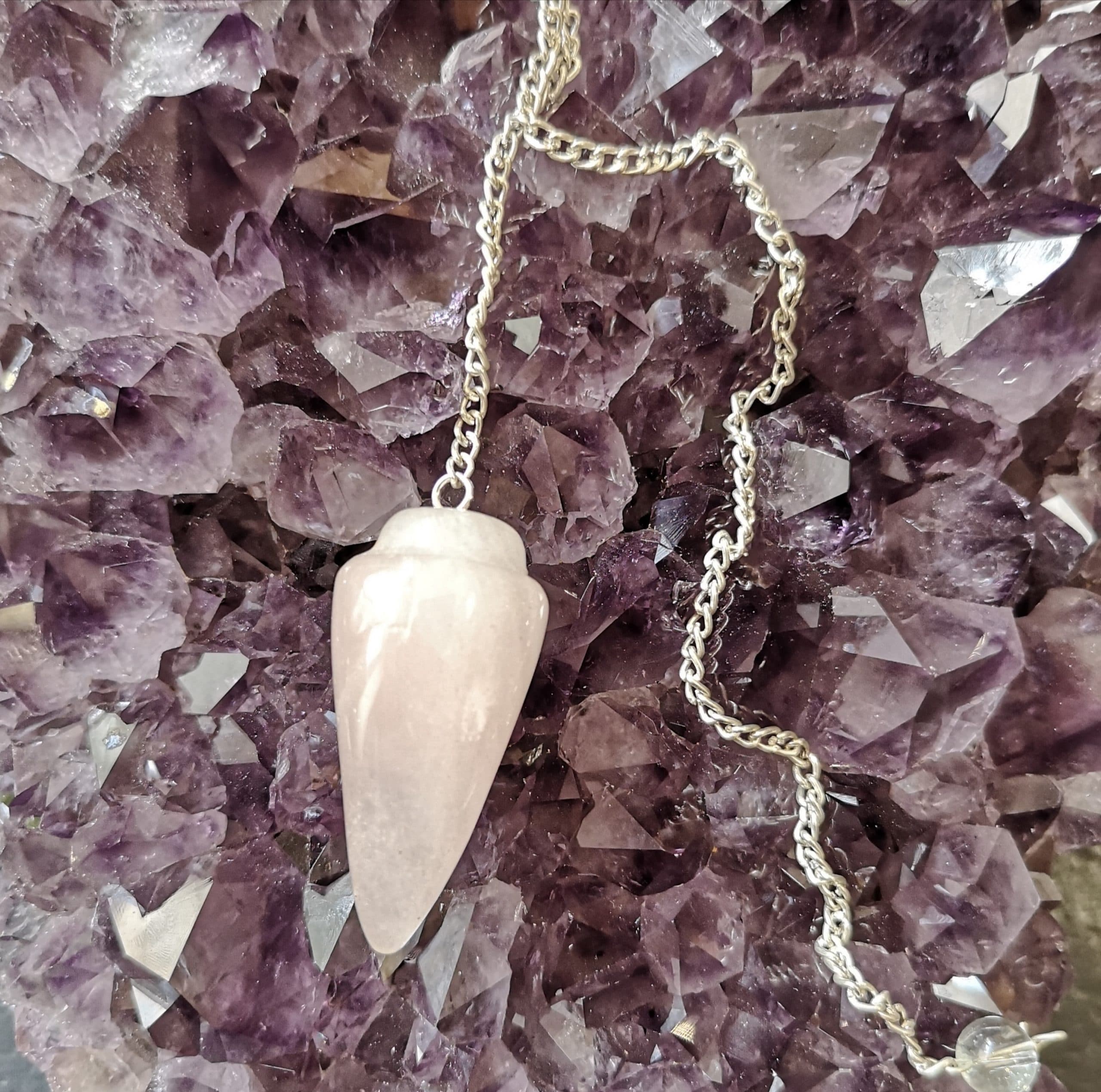Pendule Pointe Quartz rose
