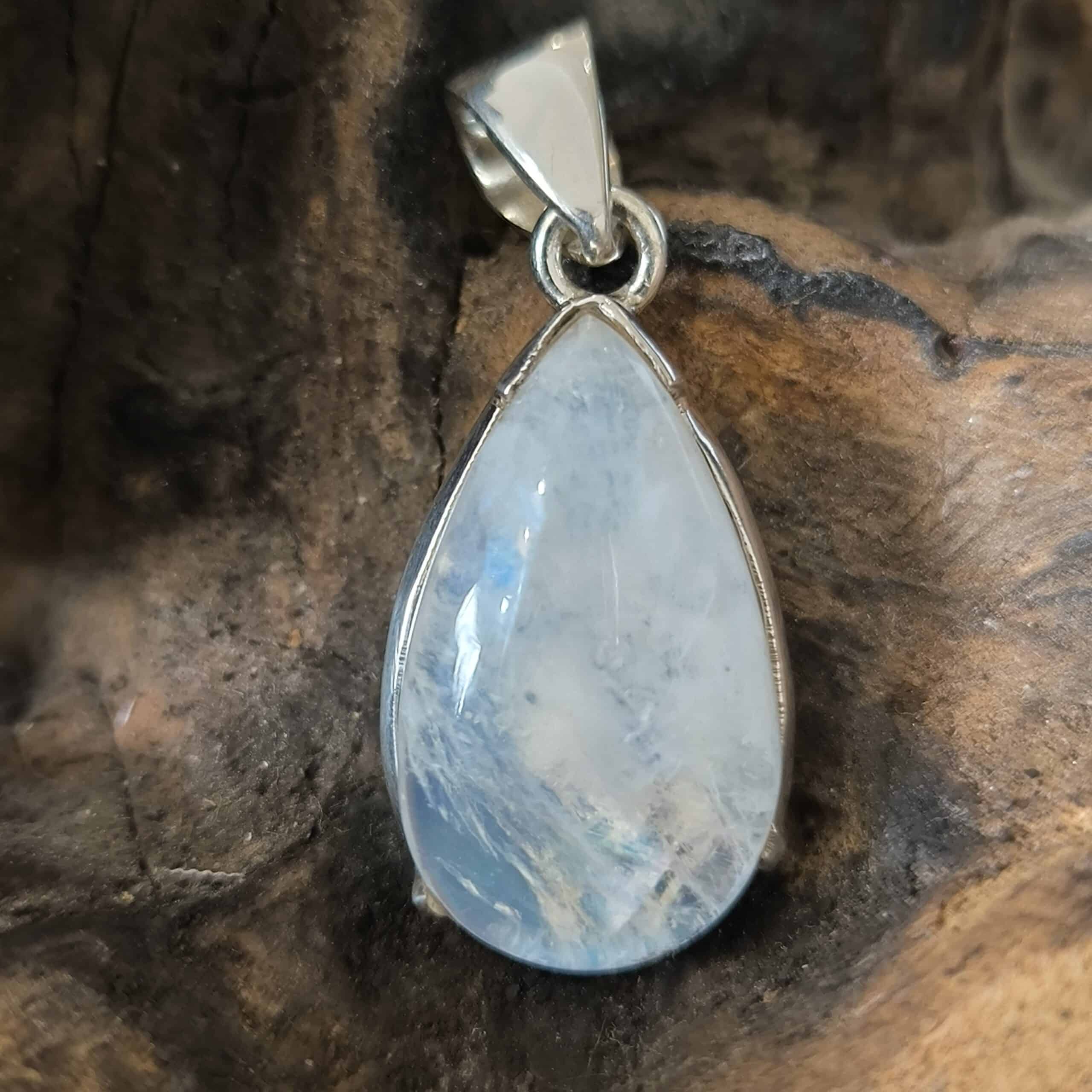Pendentif Pierre de Lune Monture Argent 925 Réf 4687