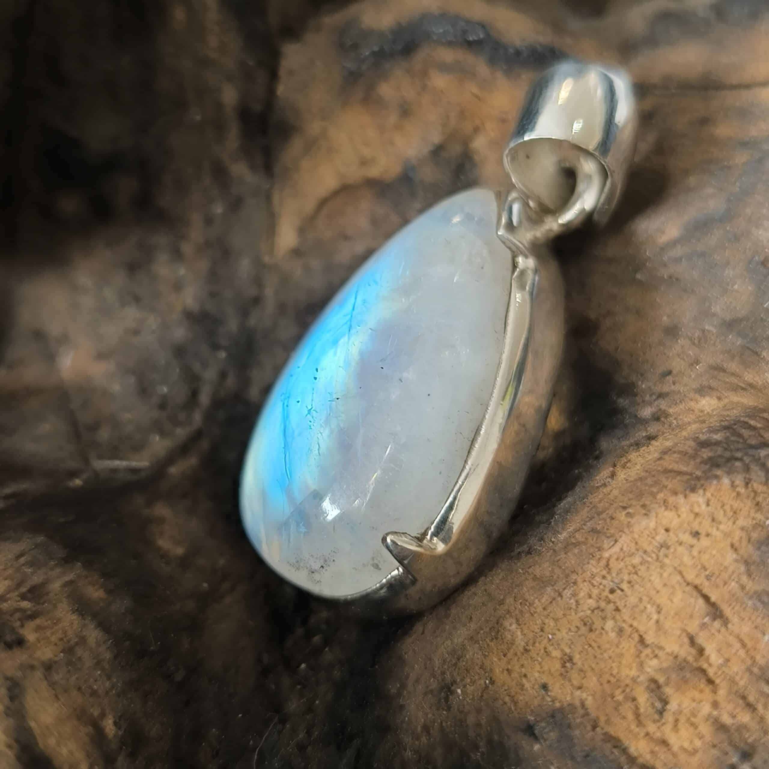 Pendentif Pierre de Lune Monture Argent 925 Réf 4687 – Image 2