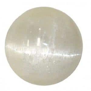Sélénite Blanche Sphère 10cm de diamètre