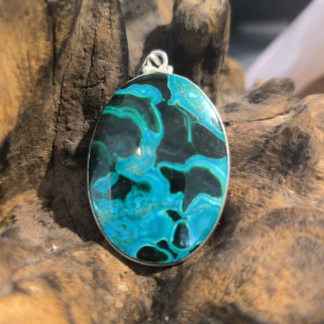 pendentif chrysocolle recto