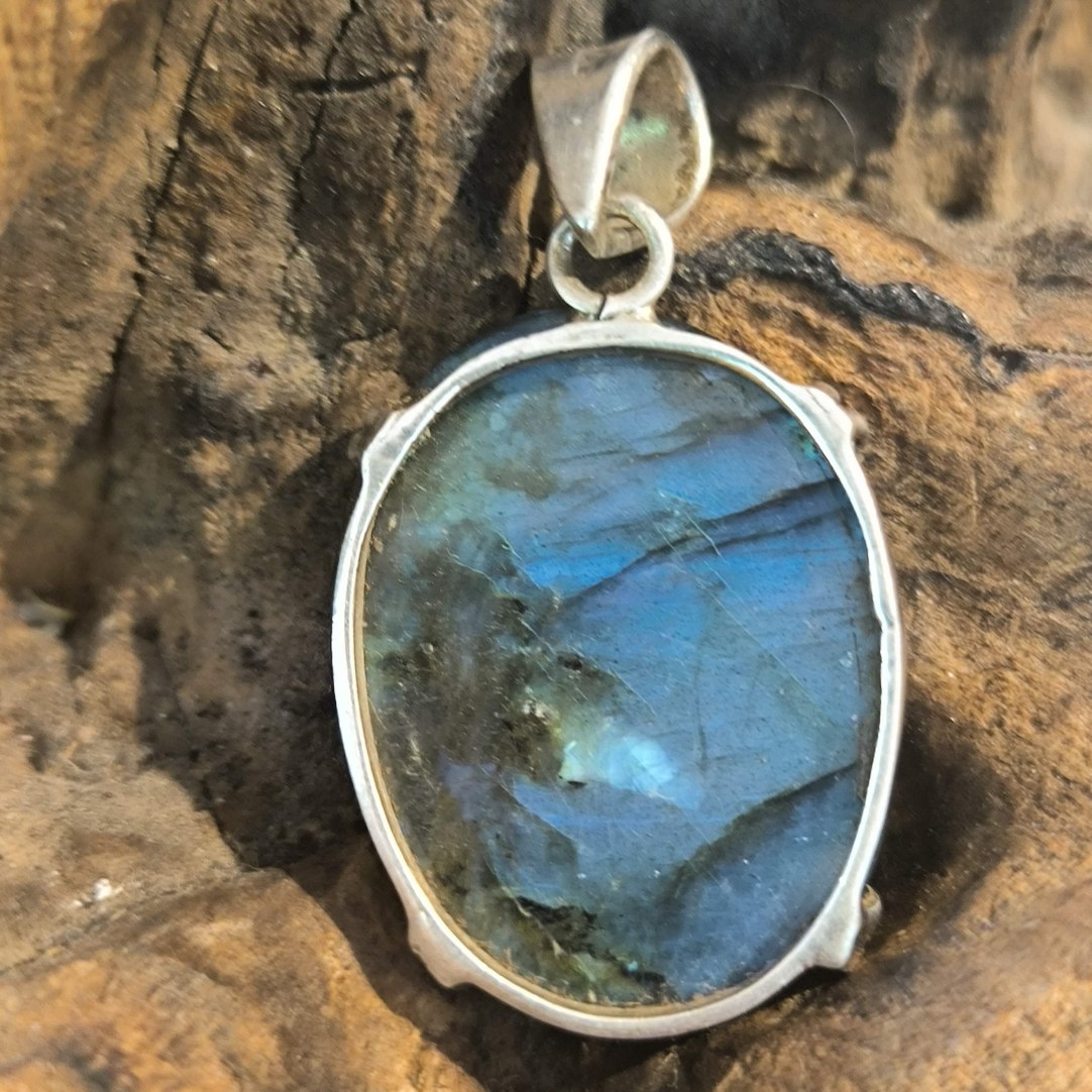 Pendentif Labradorite Monture Argent réf 5039L – Image 2