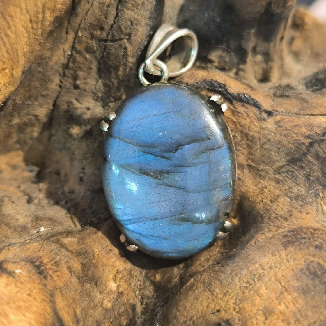 Pendentif Labradorite Monture Argent réf 5039L