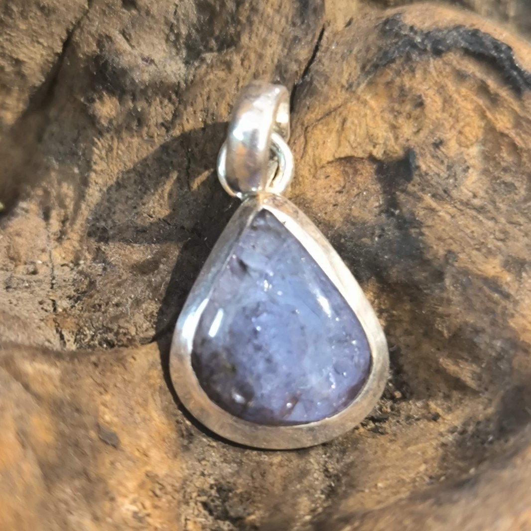 Pendentif Tanzanite Monture Argent réf 5859b