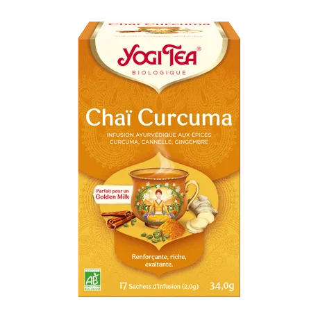 Yogi Tea Chaï Curcuma bio 17 infusettes