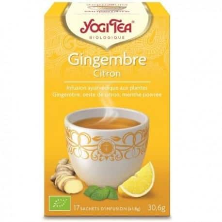 Yogi Tea Infusion Gingembre Citron x17 infusettes
