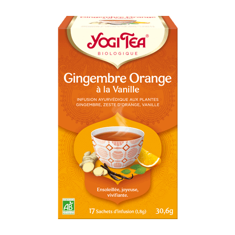Yogi Tea Gingembre Orange Vanille x17 infusettes